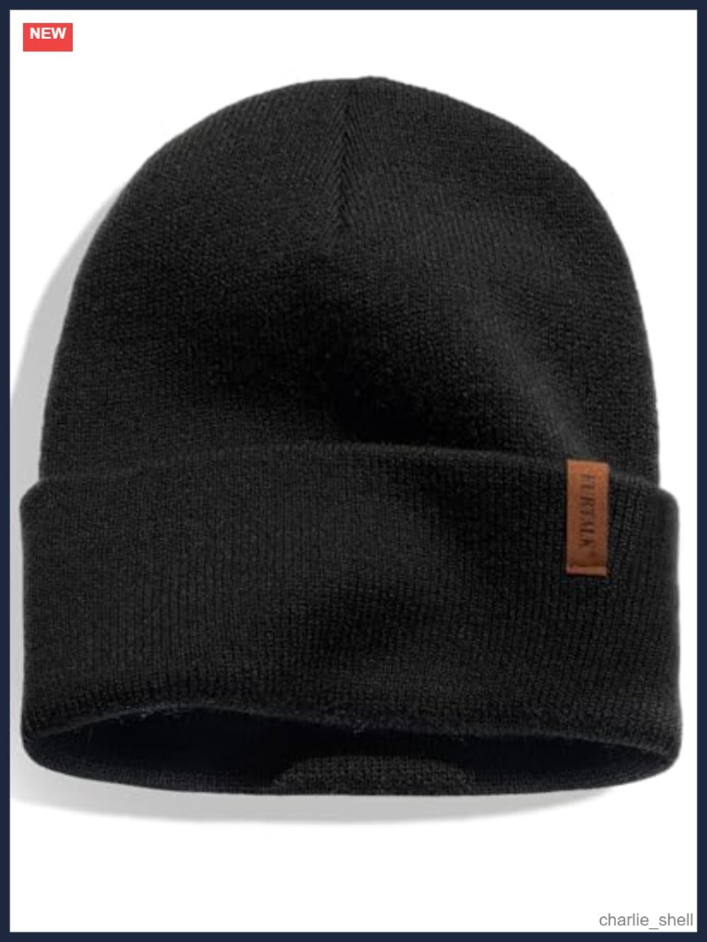 Men Women Cuffed Thick Knitted Winter Beanie Skull Cap Warm Double Layer